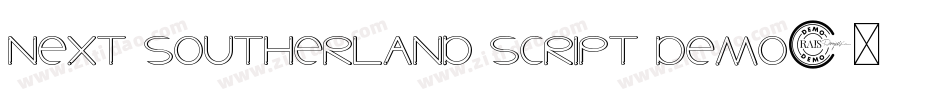 Next Southerland Script DEMO字体转换